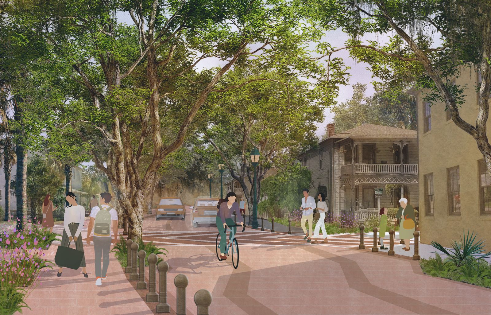 Stay: planting beds and furniture zones