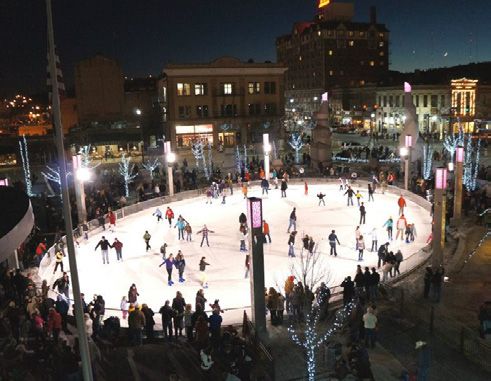 Built: the rink at night (photo: REA)