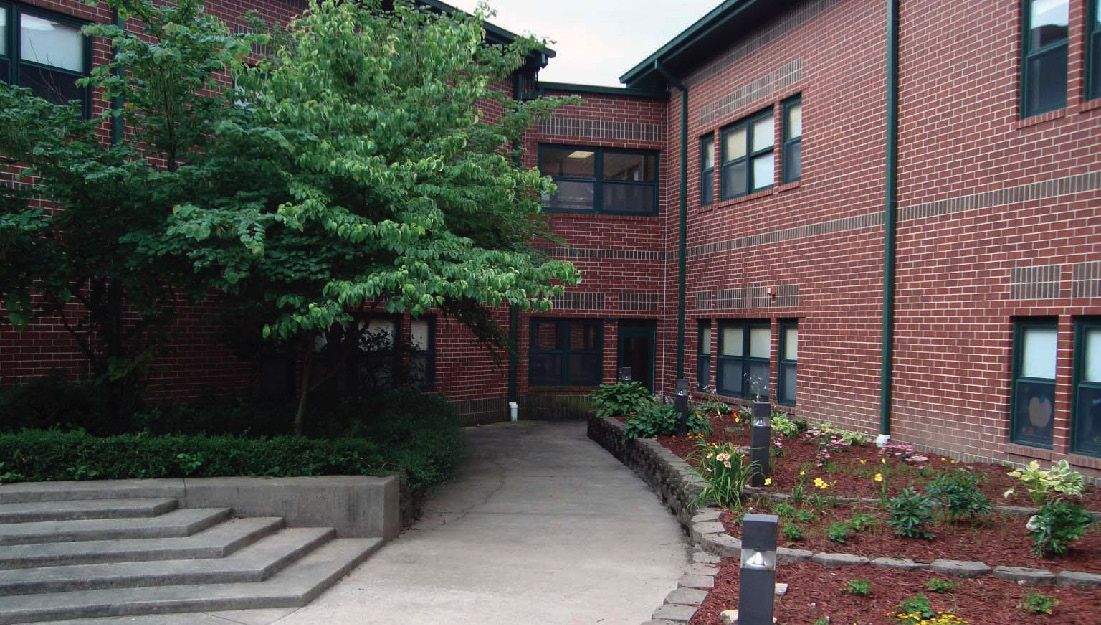Elder W. Diggs Elementary School, the planted grounds