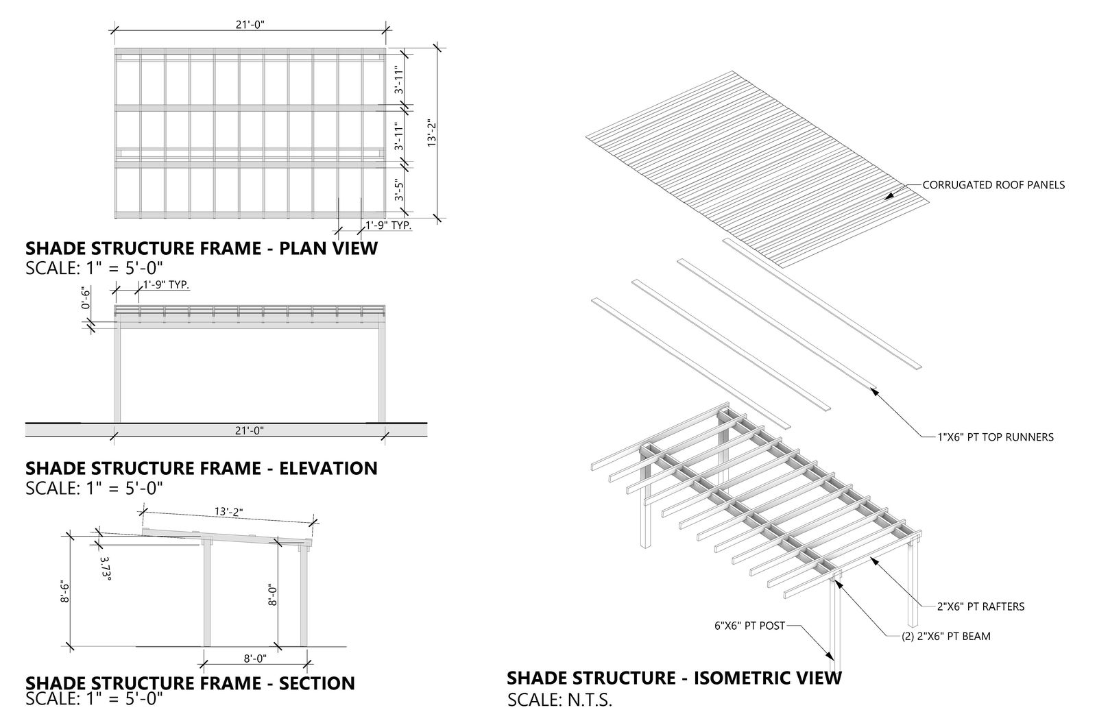 Shade structure details