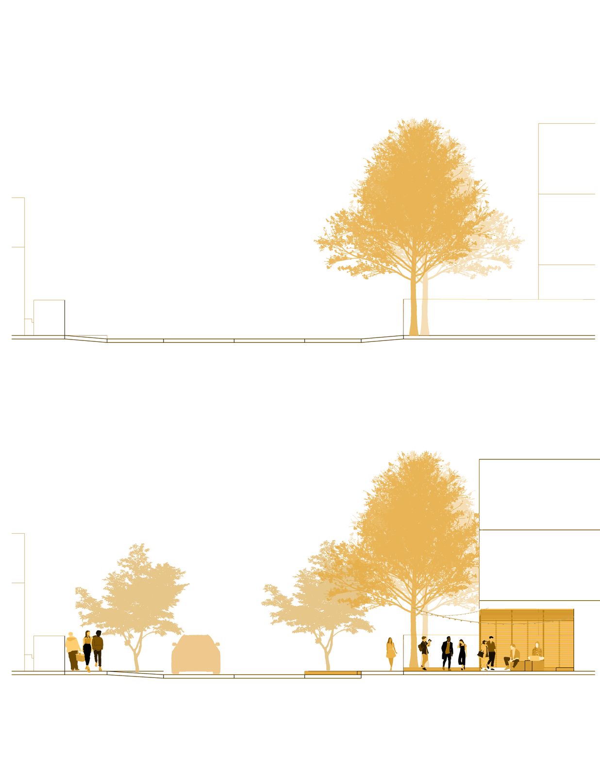 Neighbourhood section, redevelopment